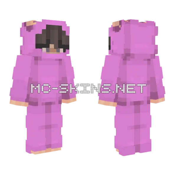 Laboobgia Pink Outfit Minecraft skin, front and back
