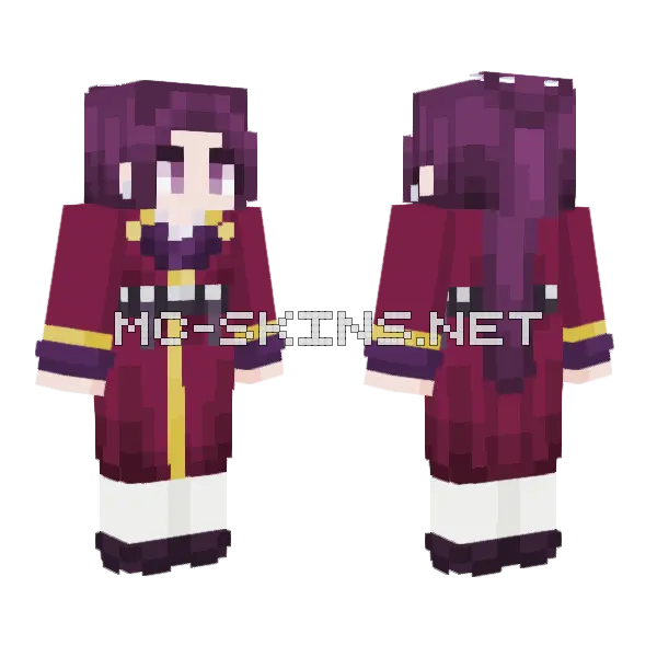 Lady Ah Duo Apothecary Minecraft skin, front and back
