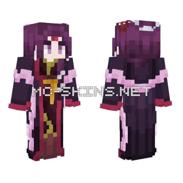 Lady Ah Duo Garden Party Minecraft skin, front and back