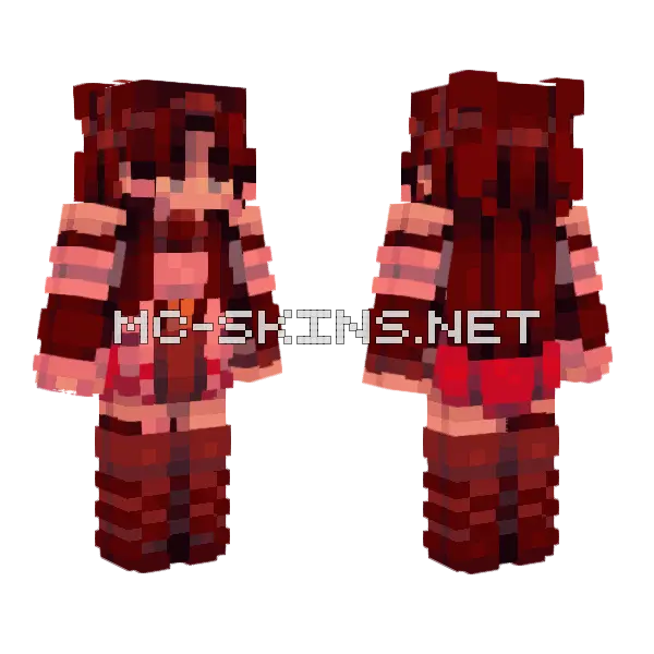 Lady Hear Me Tonight Minecraft skin, front and back