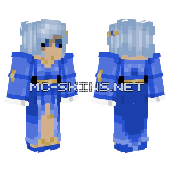 Lady Lapis Minecraft skin, front and back