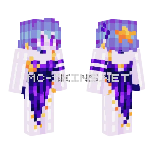 Lady Of The Moon Full Skin Minecraft skin, front and back