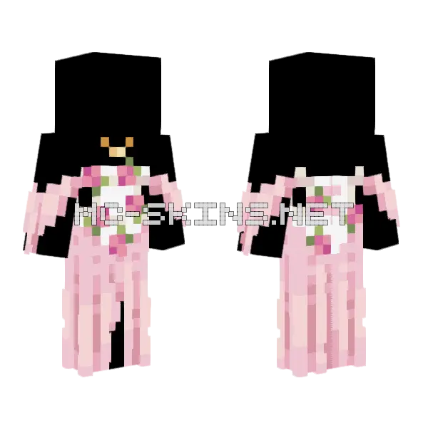 Lady Rose Base Minecraft skin, front and back