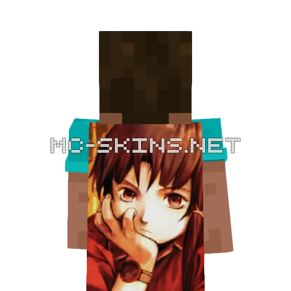 Lain Iwakura cape, outside and lining