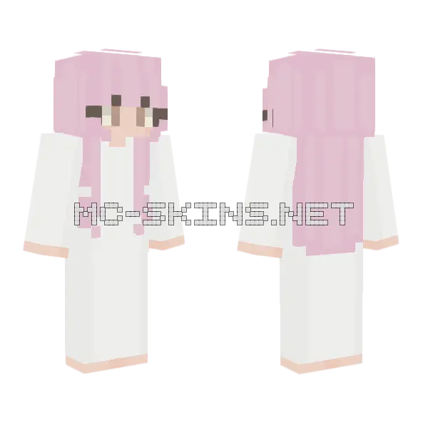 Lala Ce Pink Minecraft skin, front and back
