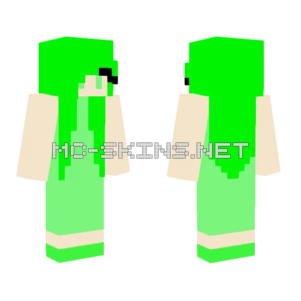 Lala V3 Minecraft skin, front and back