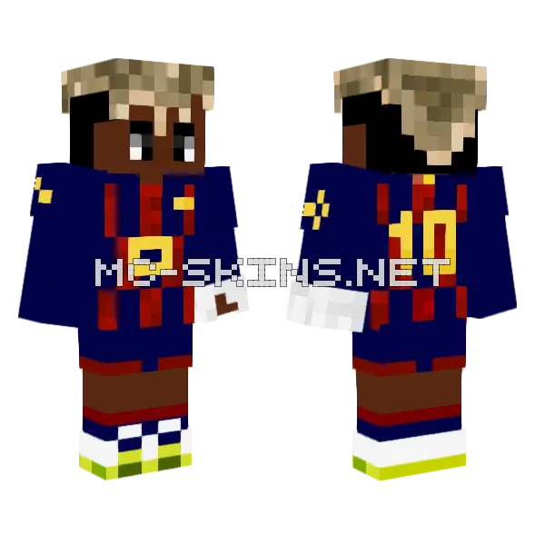 Lamine Yamal Modo Ramadan Minecraft skin, front and back
