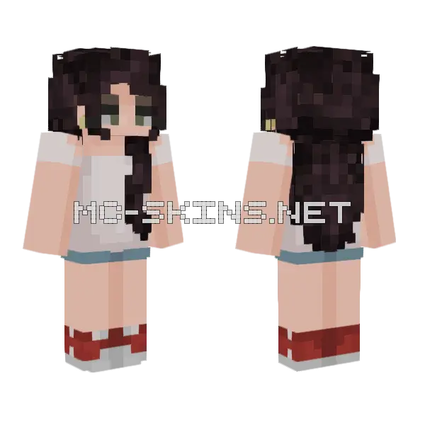 Lana Del Rey Ride Minecraft skin, front and back