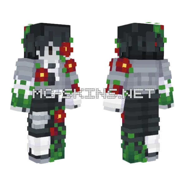Lantastic Gray Golems TGN Minecraft skin, front and back