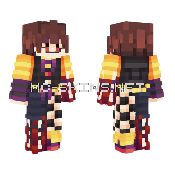 Lantastic Team Locked Brawl Minecraft skin, front and back