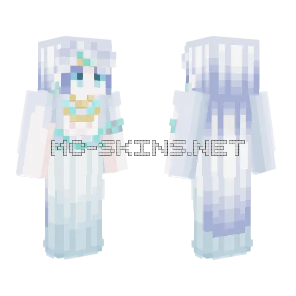 Lapis Pharaohs Concubine Minecraft skin, front and back