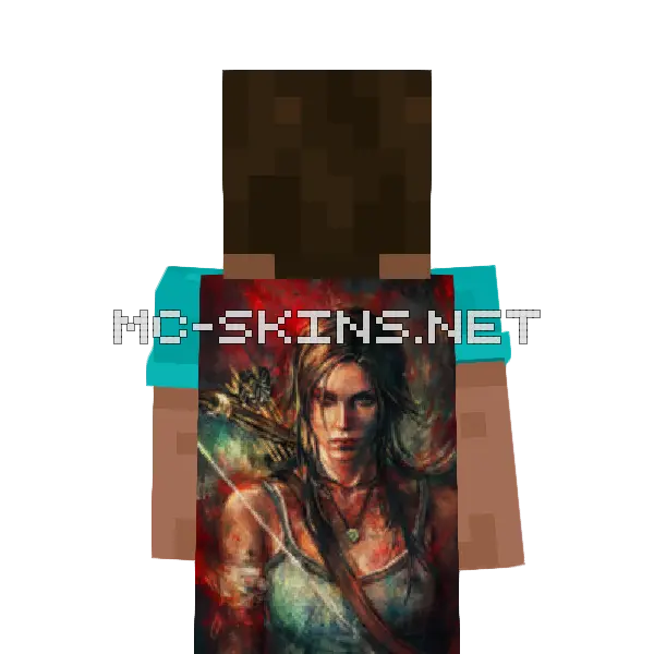 Lara Croft cape, outside and lining