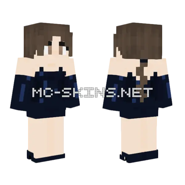 Lara Croft Opera Dress Minecraft skin, front and back