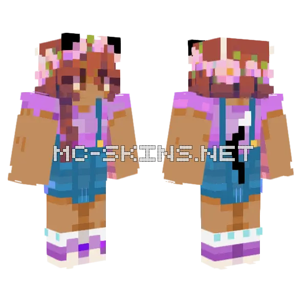 Laraiskitkat Pink Floral Outfit, front and back