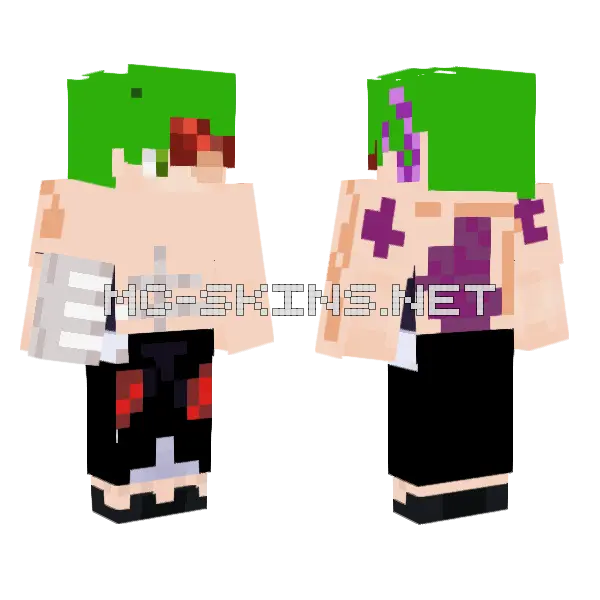 Larpkid Minecraft skin, front and back