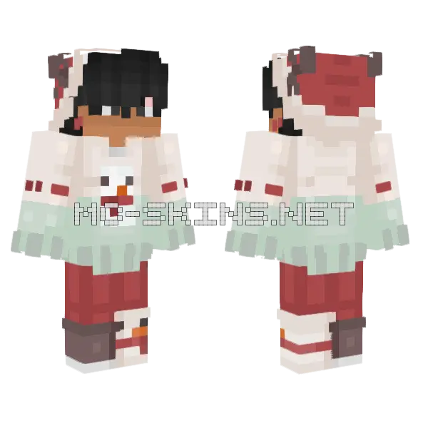 Last Christmas I Gave You My Sweater Minecraft skin, front and back