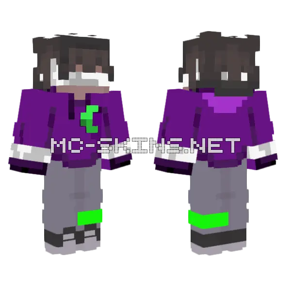 Last Life Minecraft skin, front and back