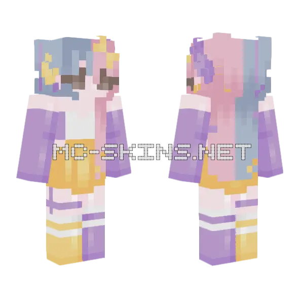 Late Birthday Persona Minecraft skin, front and back
