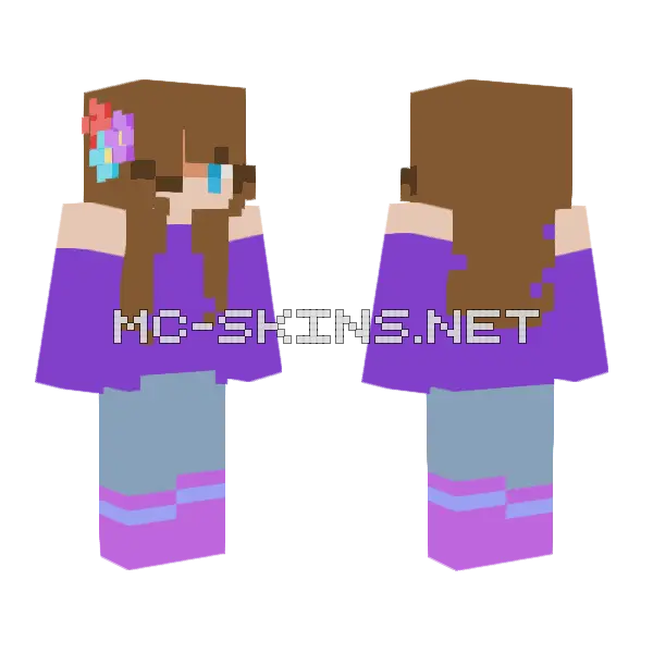 Late Reshade Contest Minecraft skin, front and back