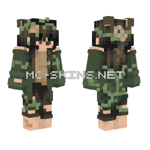 Late Reshade Results Minecraft skin, front and back