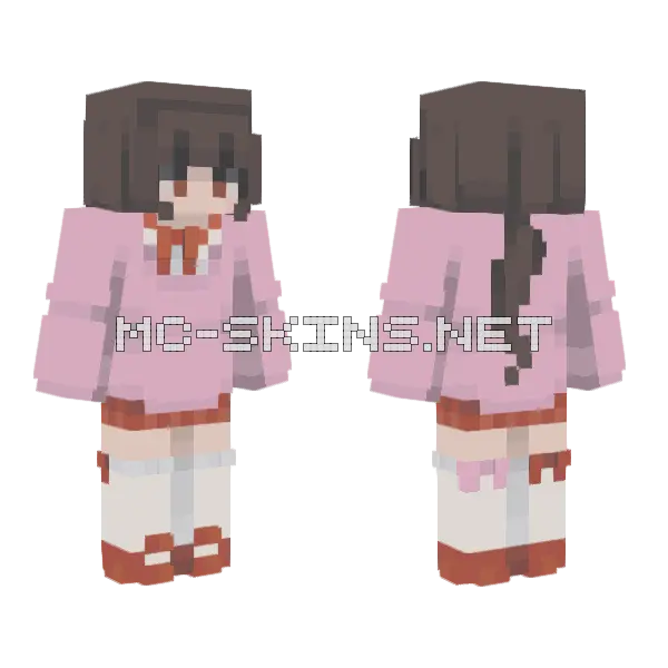 Late Valentine Ce Minecraft skin, front and back
