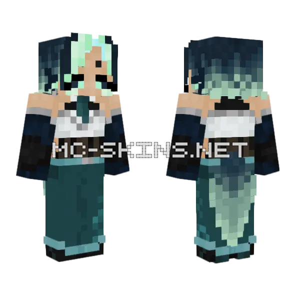 Lattea Minecraft skin, front and back