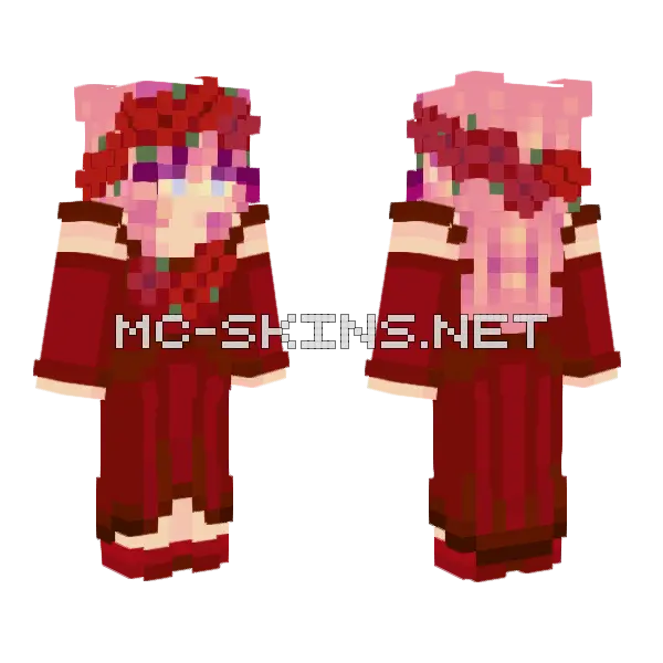 Lauren Belle Minecraft skin, front and back