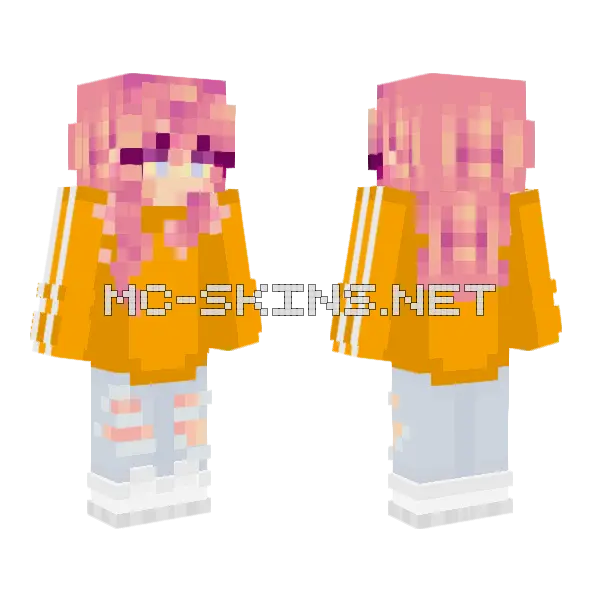 Lauren Casual 1 Minecraft skin, front and back