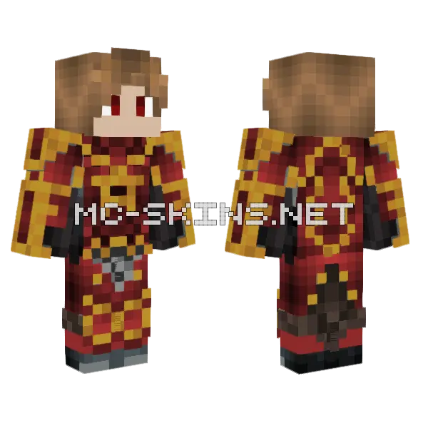 Laurence Champion Of Khorne Minecraft skin, front and back