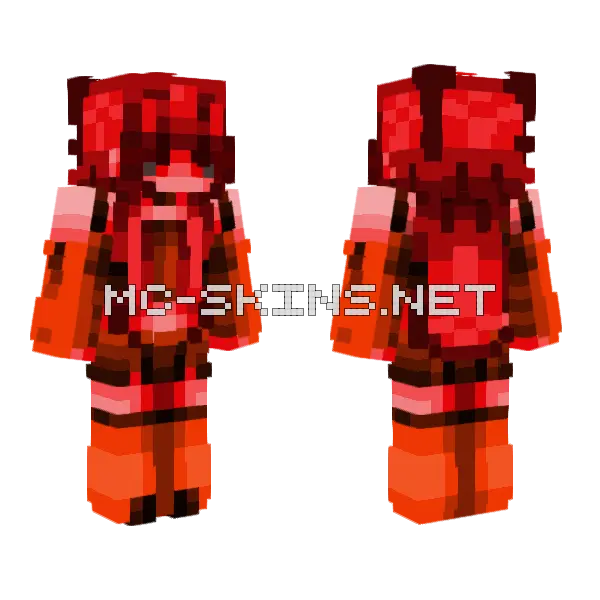 Lava RC Result Minecraft skin, front and back