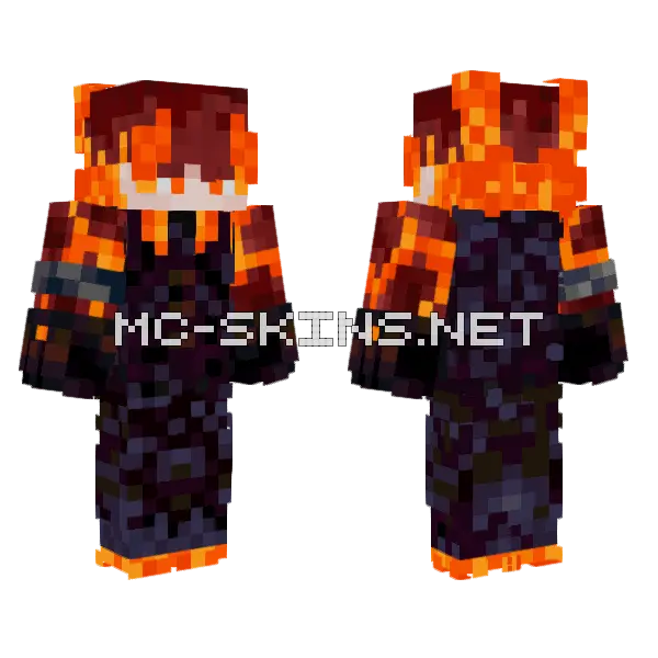 Lava Shop Skin Minecraft skin, front and back