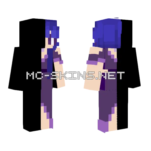 Lavender Girl Minecraft skin, front and back