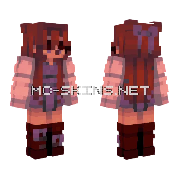 Lavender Hills SF 23 FF Minecraft skin, front and back
