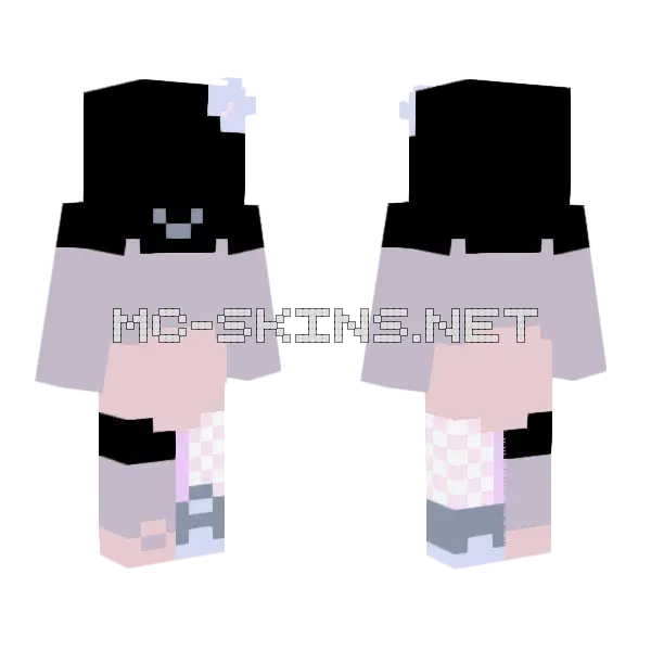 Lavender Raffle Prize Minecraft skin, front and back