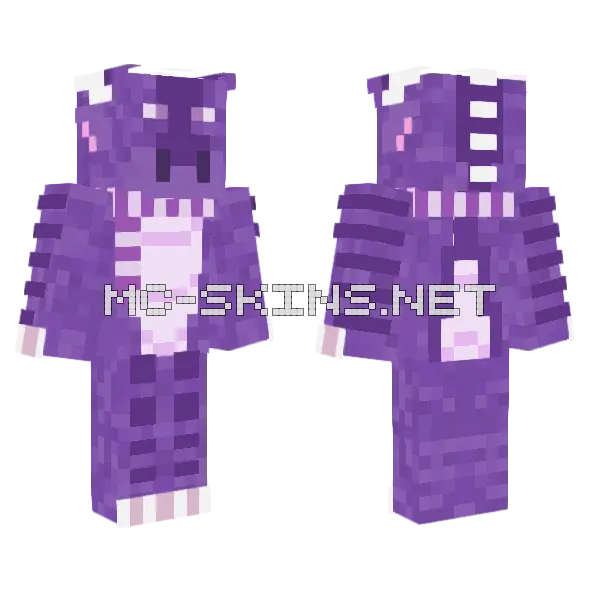 Lavender Skin Minecraft skin, front and back