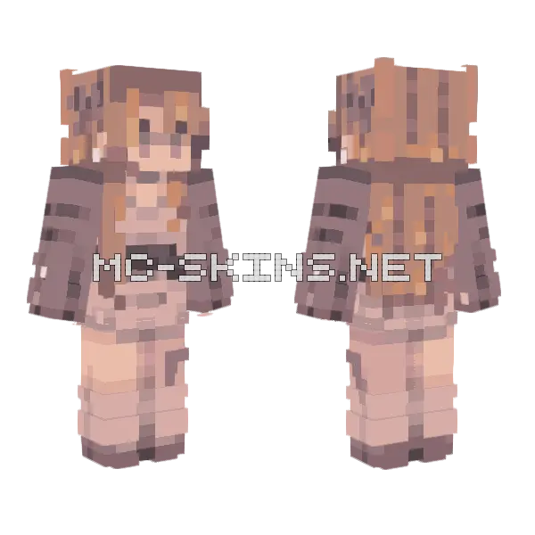 Lavender Skin Minecraft skin, front and back