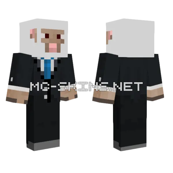 Law Sheep Edit Minecraft skin, front and back