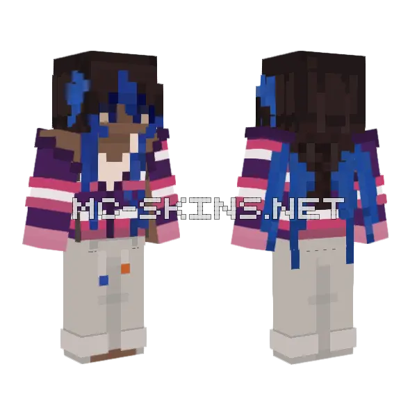 Laya Naylee My Skin Lol Minecraft skin, front and back
