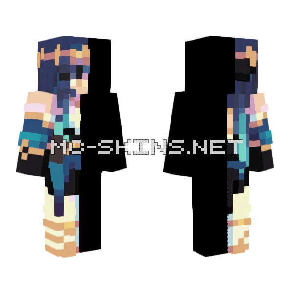 Layla Collab 1 2 Minecraft skin, front and back