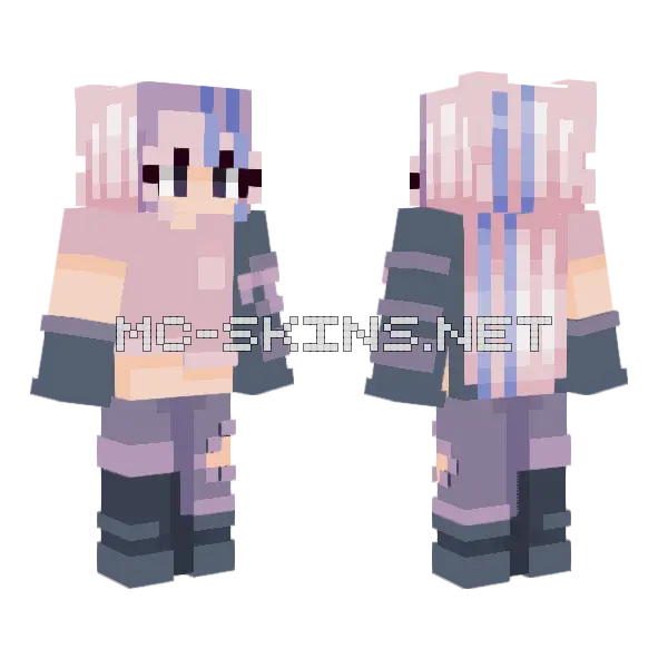 Lazy Girl Skin Minecraft skin, front and back
