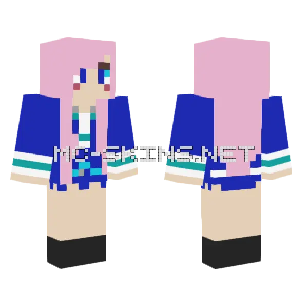 ldshadowlady Minecraft skin, front and back