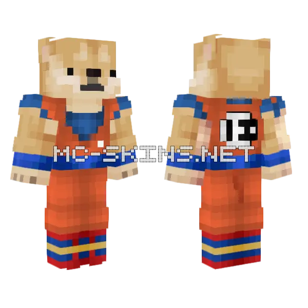 Le Chien De Gogu Minecraft skin, front and back