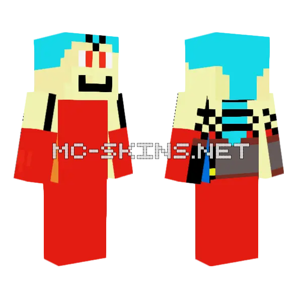 Leader Of The Evil Minecraft skin, front and back