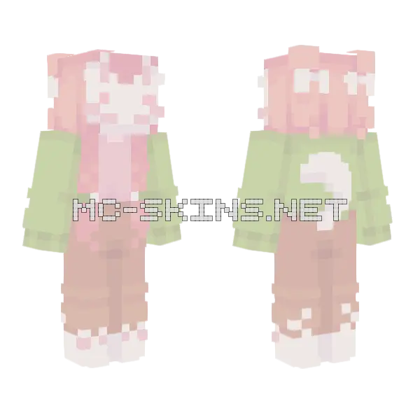 Leaf Foliage Gift Minecraft skin, front and back