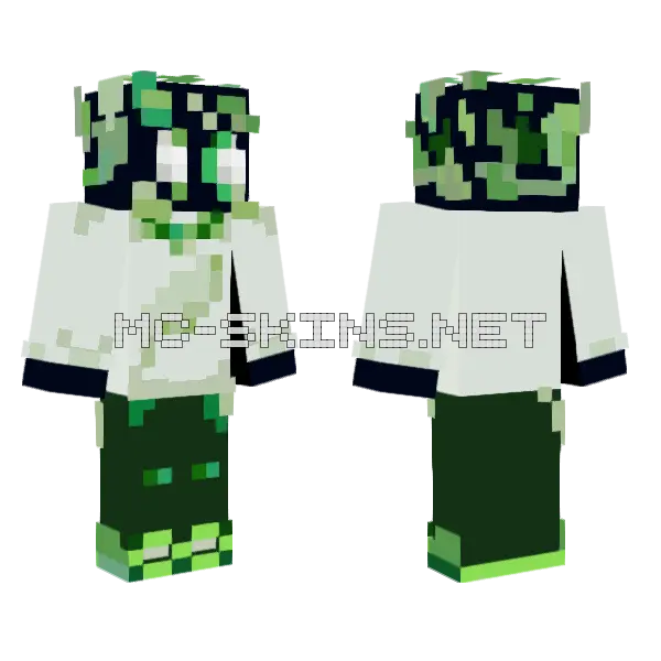 Leafia Skin Minecraft skin, front and back