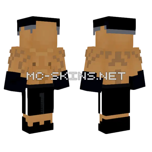 Leandro Vs Midiostepague Minecraft skin, front and back