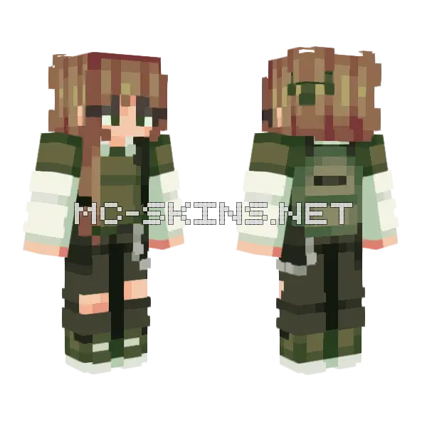 Leatherback Notebooks SF66 Minecraft skin, front and back