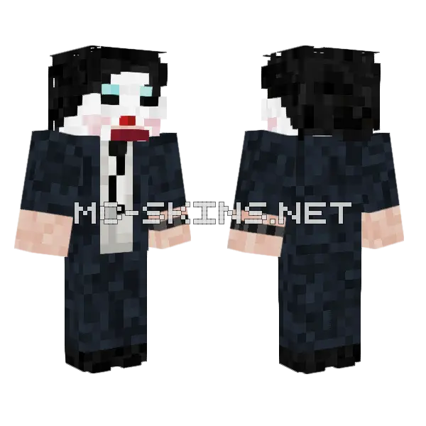 Leatherface Pretty Woman Minecraft skin, front and back