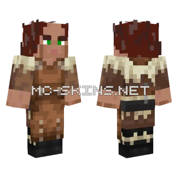 Leatherworker Skin Minecraft skin, front and back