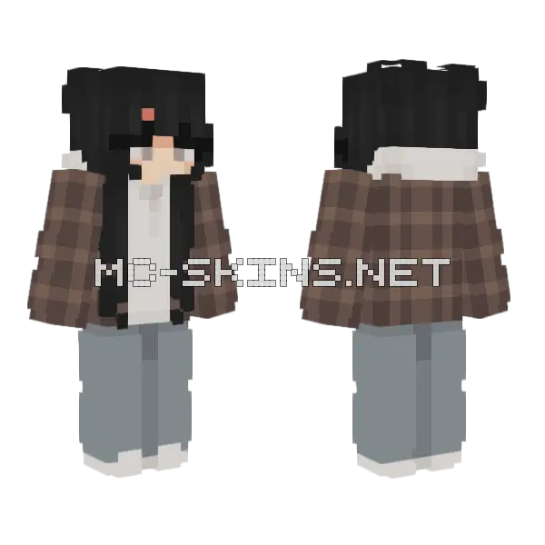 Leave Minecraft skin, front and back